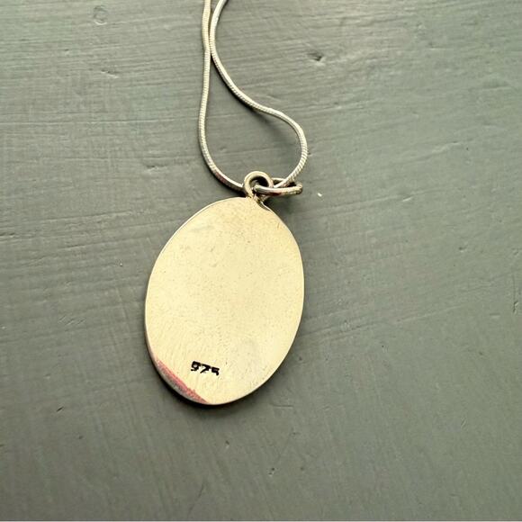 925 Sterling Silver Cross Pendant Necklace - Picture 6 of 7